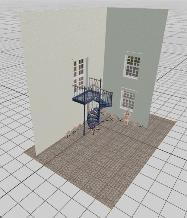 Spiral Staircase Scene